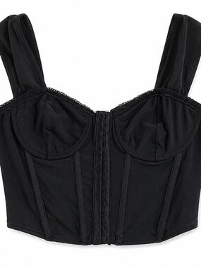 Black Bustier Corset Top - Women Intimates & Sleepwear
